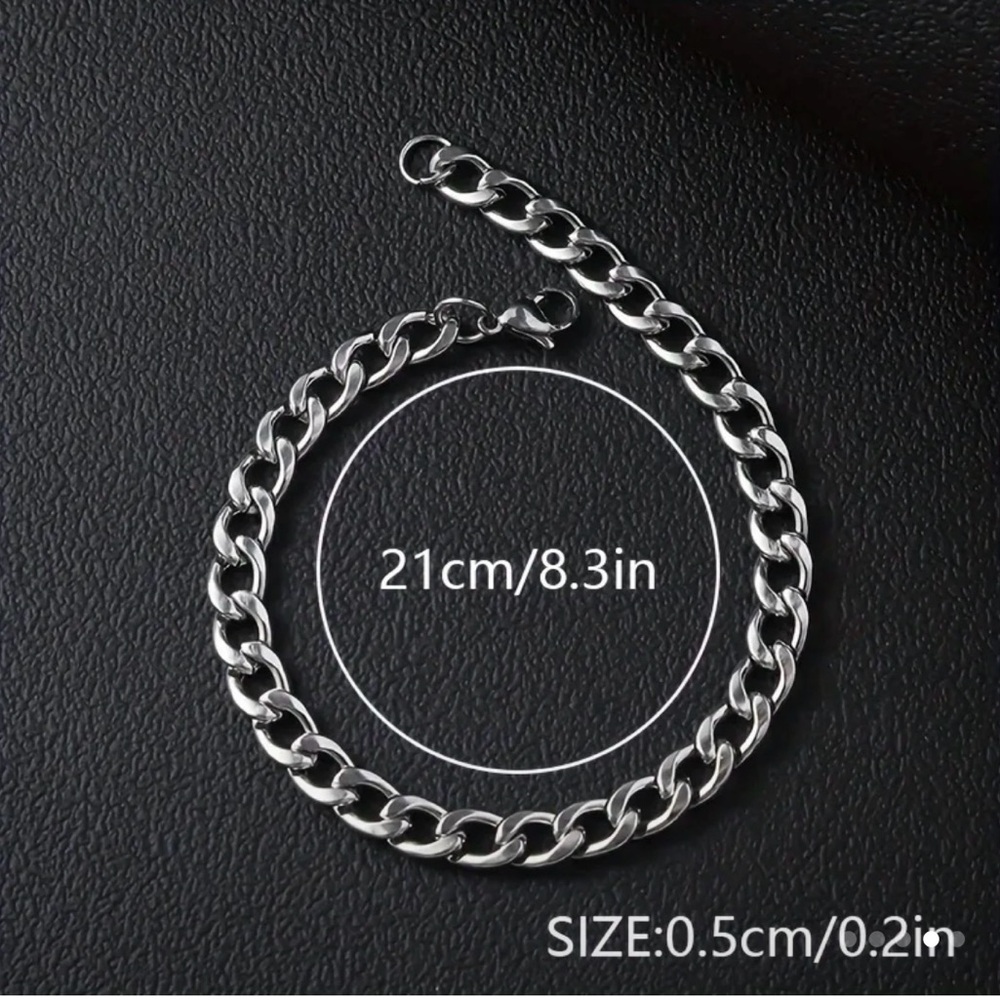 Stainless Steel Men's Chain Bracelet